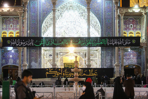 تصاویر/ حرم حضرت معصومه(س) در سوگ شهادت امام هادی(ع)