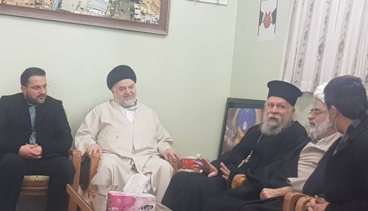 آقای پرفسور ایگناتیوس استاور پولس ، کشیش دانشمند یونانی در دیدار با حاج آقای شهرستانی
