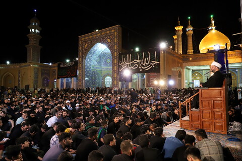 تصاویر/ مراسم عزاداری شهادت امام صادق(ع) در مسجد اعظم قم