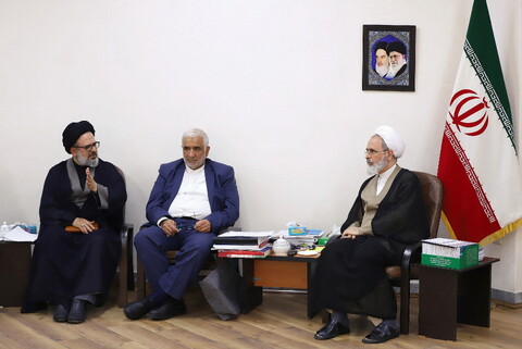 تصاویر/ جلسه شورای معاونان مرکز مدیریت حوزه با حضور دبیر کنفراس بین المللی فلسطین